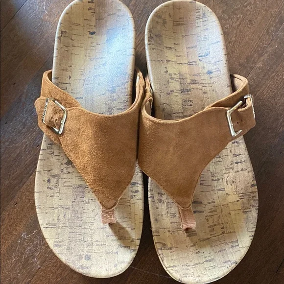 Vionic Brown Suede Sandals - Picture 2 of 2